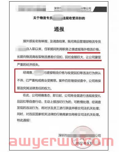 被抓了！跨境电商公司吃回扣的员工要小心了！！ 第1张