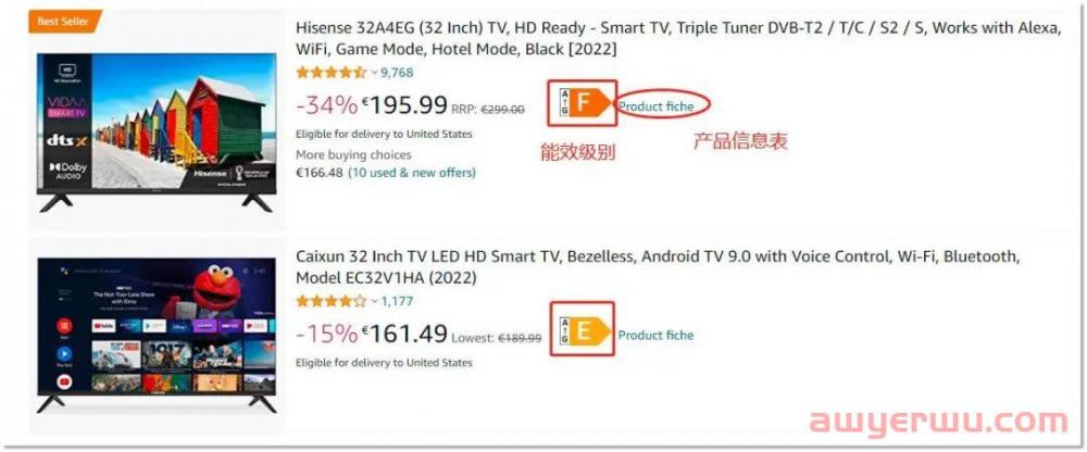 什么是欧盟能效标签？亚马逊后台应该如何上传能效标签？ 第12张