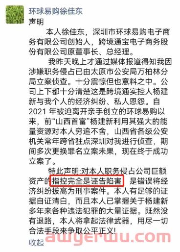 百亿大卖创始人徐佳东被诬陷后回应！跨境企业的坎坷资本路 第2张